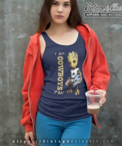 Baby Groot I Am Dallas Cowboys Fan Tank Top Racerback