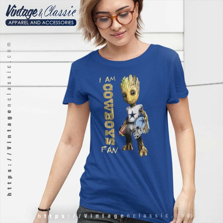 Baby Groot I Am Dallas Cowboys Fan Women TShirt Baby Groot I Am Dallas Cowboys Fan Women TShirt