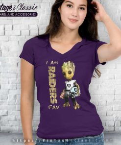 Baby Groot I Am Las Vegas Raiders V Neck TShirt