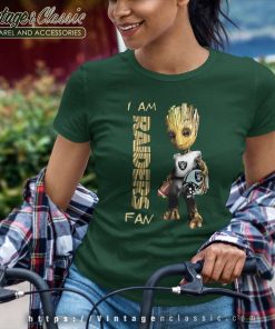 Baby Groot I Am Las Vegas Raiders Women TShirt