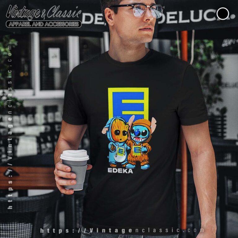 Baby Groot and Stitch Edeka shirt Baby Groot and Stitch Edeka shirt