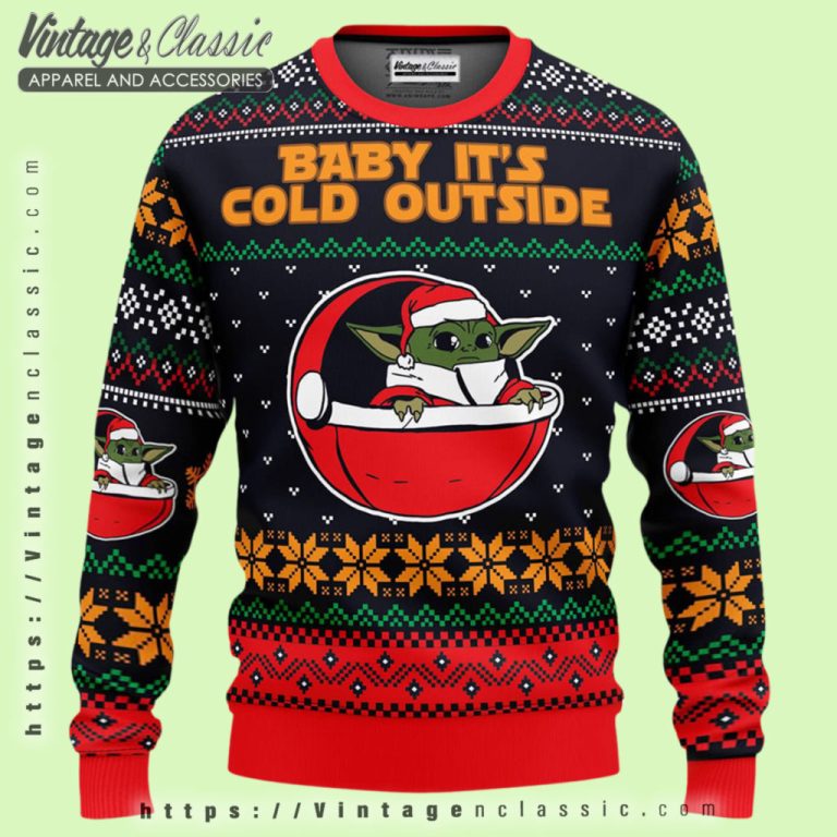 Baby Its Cold Outside Yoda Ugly Christmas Sweater Ugly Christmas Sweater Baby Its Cold Outside Yoda Ugly Christmas Sweater Ugly Christmas Sweater