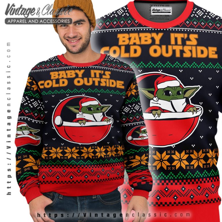 Baby Its Cold Outside Yoda Ugly Christmas Sweater Ugly Sweater Baby Its Cold Outside Yoda Ugly Christmas Sweater Ugly Sweater