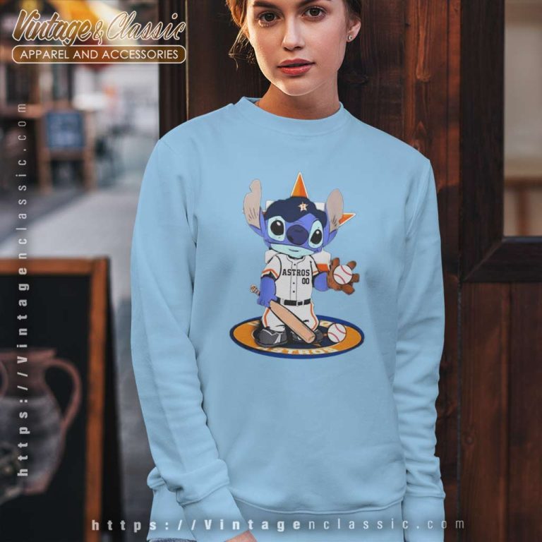 Baby Stitch Player Houston Astros Baseball Sweatshirt Baby Stitch Player Houston Astros Baseball Sweatshirt