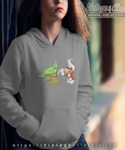 Baby Yoda And Gizmo Friendship Hoodie