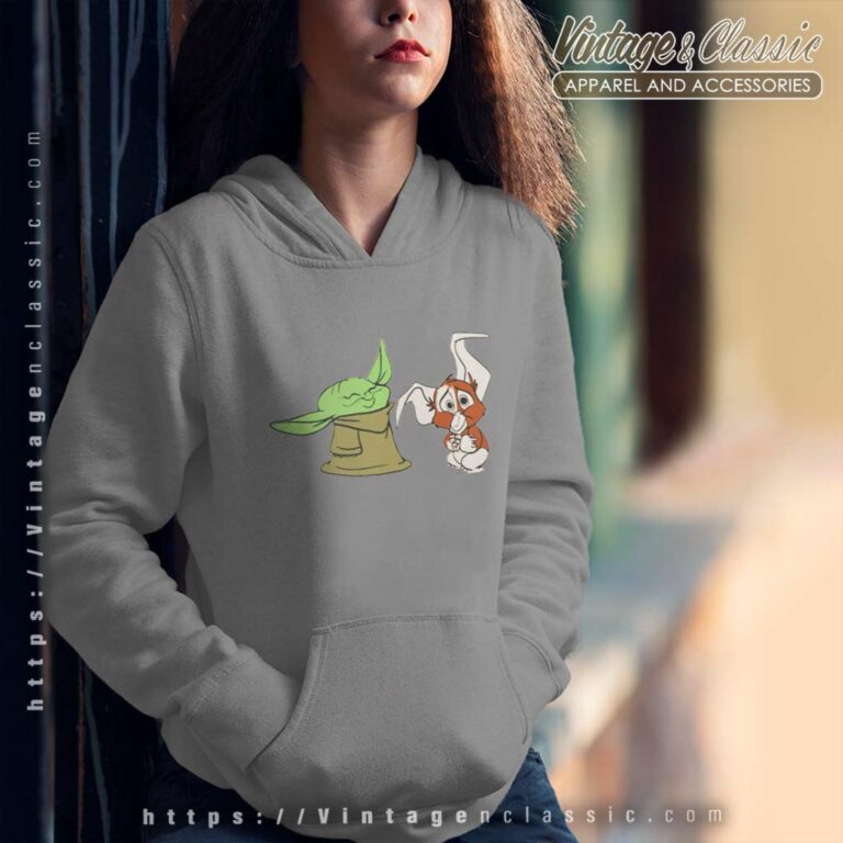 Baby Yoda And Gizmo Friendship Hoodie Baby Yoda And Gizmo Friendship Hoodie