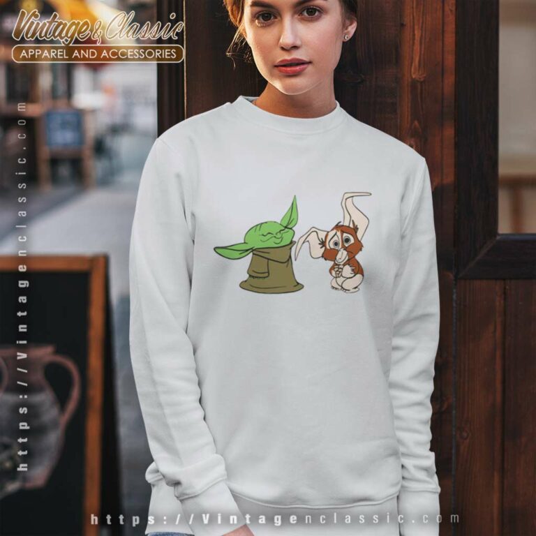 Baby Yoda And Gizmo Friendship Sweatshirt Baby Yoda And Gizmo Friendship Sweatshirt