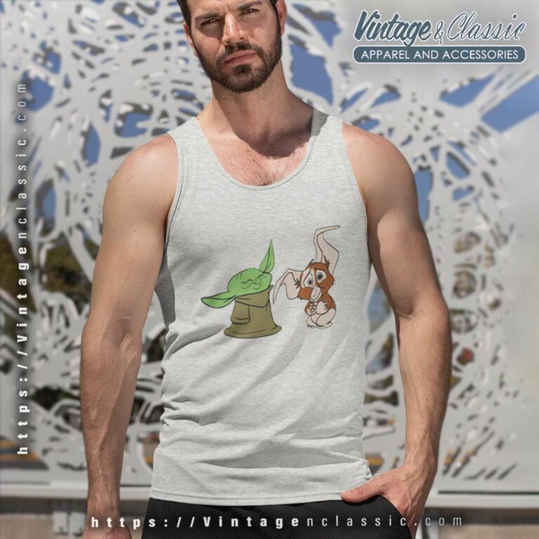 Baby Yoda And Gizmo Friendship Tank Top Racerback Baby Yoda And Gizmo Friendship Tank Top Racerback