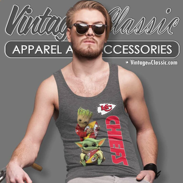 Baby Yoda And Groot Kansas City Chiefs Tank Top Racerback Baby Yoda And Groot Kansas City Chiefs Tank Top Racerback