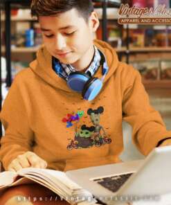 Baby Yoda And Groot Mickey Halloween kids Hoodie