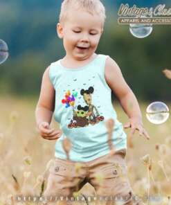 Baby Yoda And Groot Mickey Halloween kids Tanktop
