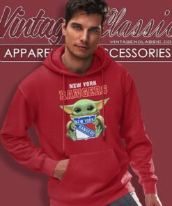 Baby Yoda And New York Rangers Nhl Logo Hoodie