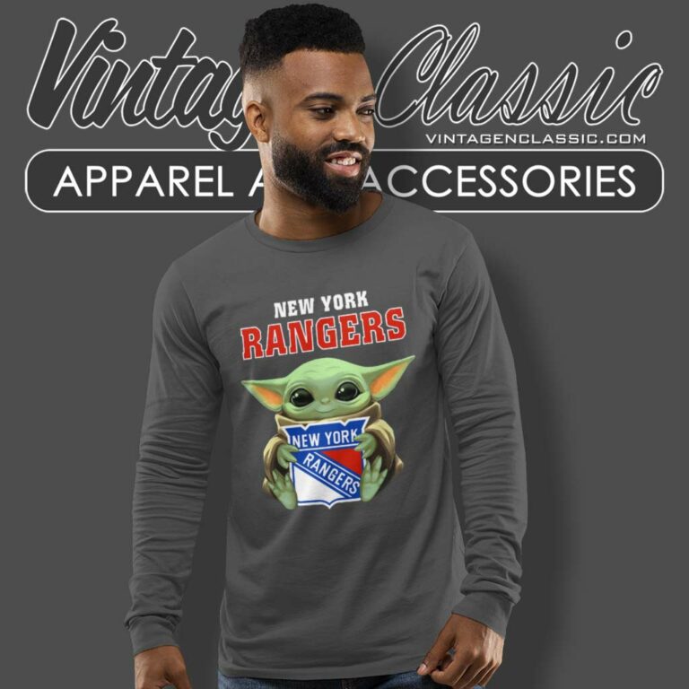 Baby Yoda And New York Rangers Nhl Logo Long Sleeve Tee Baby Yoda And New York Rangers Nhl Logo Long Sleeve Tee