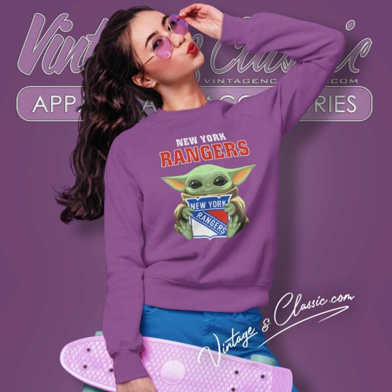 Baby Yoda And New York Rangers Nhl Logo Sweatshirt Baby Yoda And New York Rangers Nhl Logo Sweatshirt