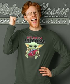 Baby Yoda Atlanta Falcons Long Sleeve Tee