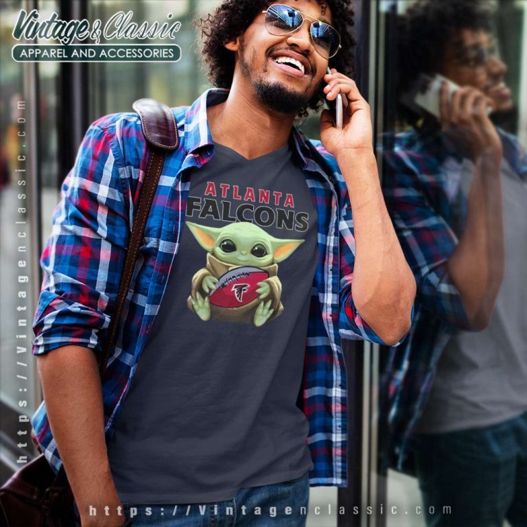Baby Yoda Atlanta Falcons V Neck TShirt Baby Yoda Atlanta Falcons V Neck TShirt