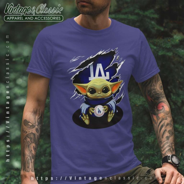 Baby Yoda Blood Inside Los Angeles Dodgers T Shirt Baby Yoda Blood Inside Los Angeles Dodgers T Shirt