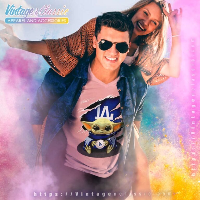 Baby Yoda Blood Inside Los Angeles Dodgers V Neck TShirt Baby Yoda Blood Inside Los Angeles Dodgers V Neck TShirt