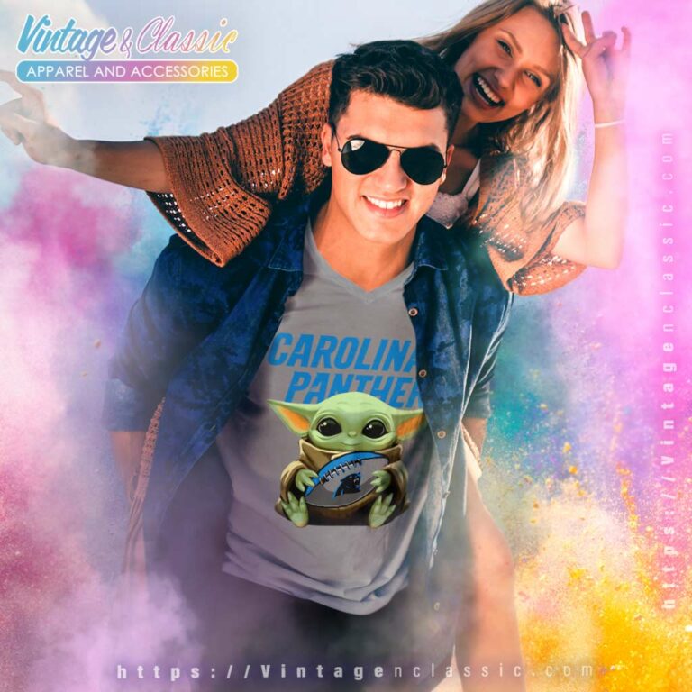 Baby Yoda Carolina Panthers V Neck TShirt Baby Yoda Carolina Panthers V Neck TShirt