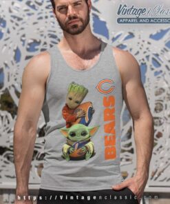Baby Yoda Chicago Bears Tank Top Racerback