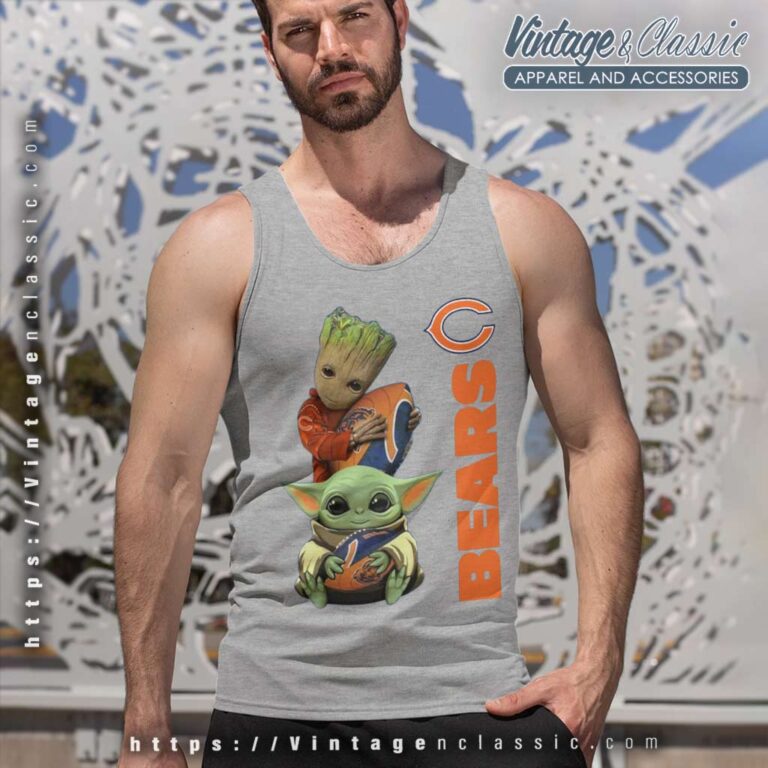 Baby Yoda Chicago Bears Tank Top Racerback Baby Yoda Chicago Bears Tank Top Racerback