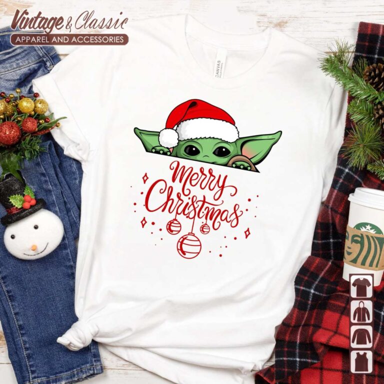 Baby Yoda Christmas Shirt Disney Christmas TShirt Baby Yoda Christmas Shirt Disney Christmas TShirt
