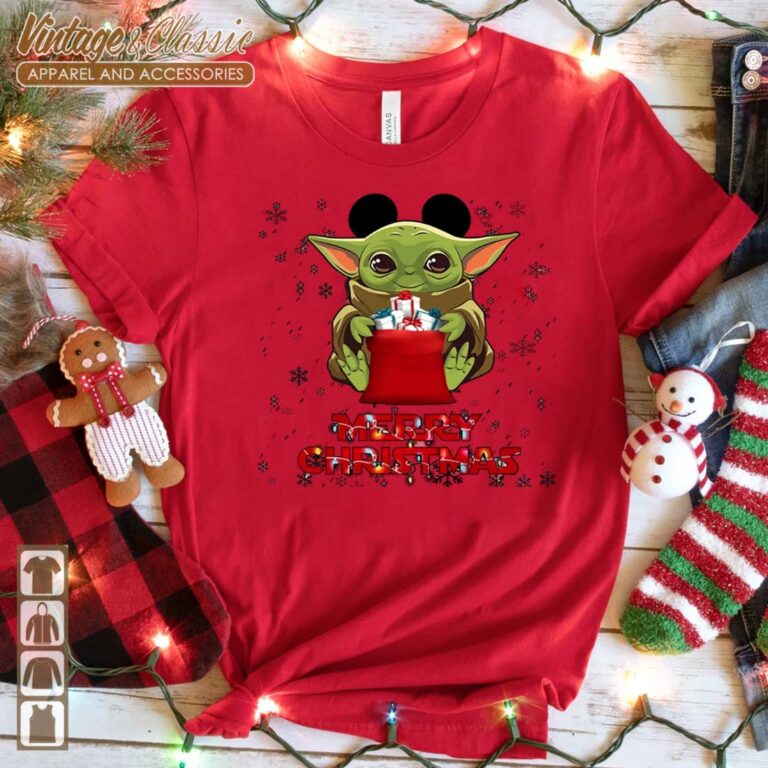 Baby Yoda Christmas Star Wars Christmas Red TShirt Baby Yoda Christmas Star Wars Christmas Red TShirt