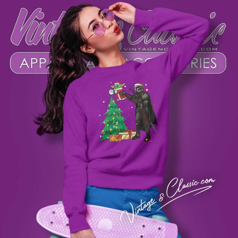 Baby Yoda Darth Vader Christmas Sweatshirt Baby Yoda Darth Vader Christmas Sweatshirt