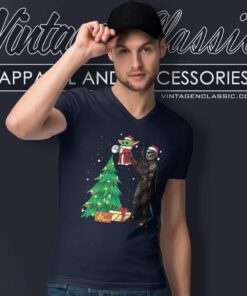 Baby Yoda Darth Vader Christmas V Neck TShirt