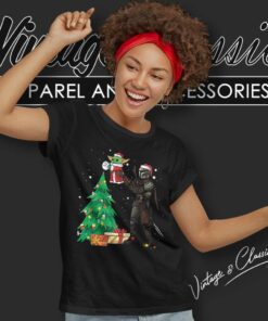 Baby Yoda Darth Vader Christmas Women TShirt