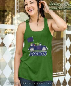 Baby Yoda Driving Car New York Giants Tank Top Racerback