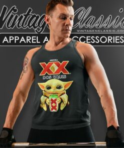 Baby Yoda Hug Dos Equis Beer Star Wars Tank Top Racerback