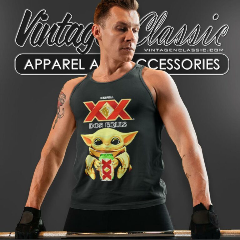 Baby Yoda Hug Dos Equis Beer Star Wars Tank Top Racerback Baby Yoda Hug Dos Equis Beer Star Wars Tank Top Racerback