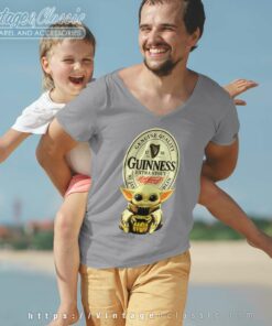 Baby Yoda Hug Guinness Special Export Beer V Neck TShirt