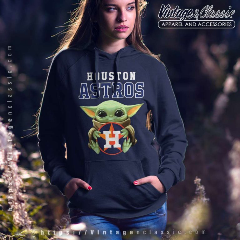 Baby Yoda Hug Houston Astros Logo Hoodie Baby Yoda Hug Houston Astros Logo Hoodie