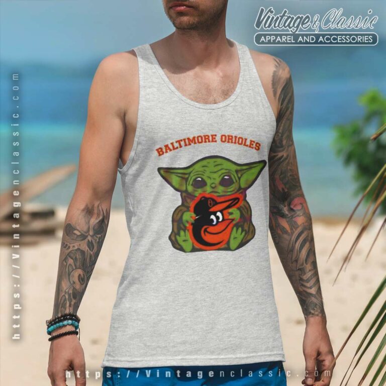 Baby Yoda Hug Logo Baltimore Orioles Sport Tank Top Racerback Baby Yoda Hug Logo Baltimore Orioles Sport Tank Top Racerback