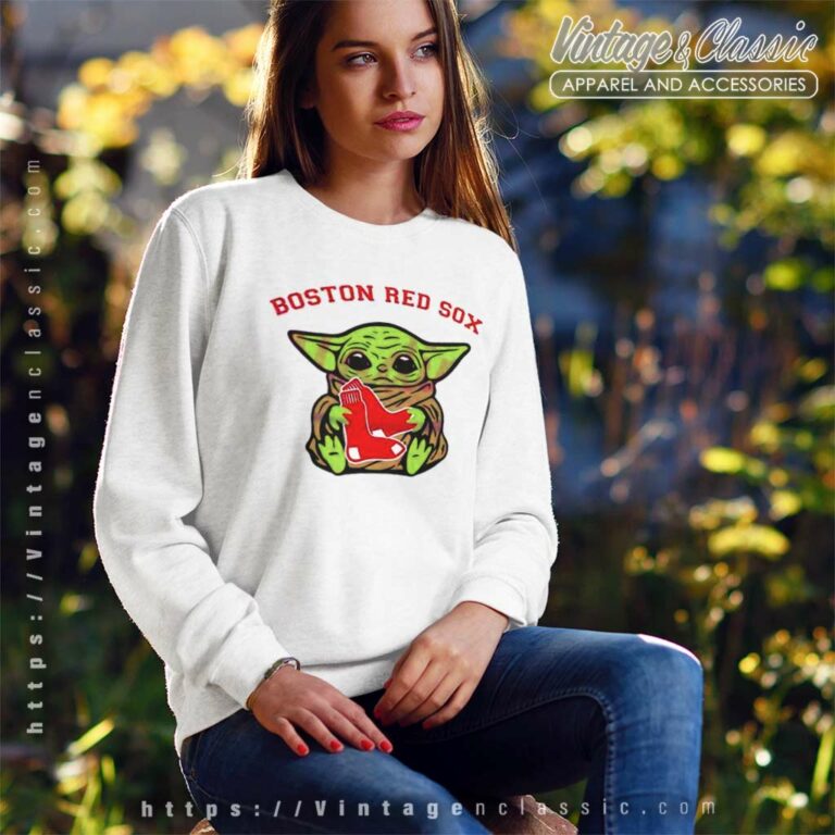 Baby Yoda Hug Logo Boston Red Sox Sport Sweatshirt Baby Yoda Hug Logo Boston Red Sox Sport Sweatshirt