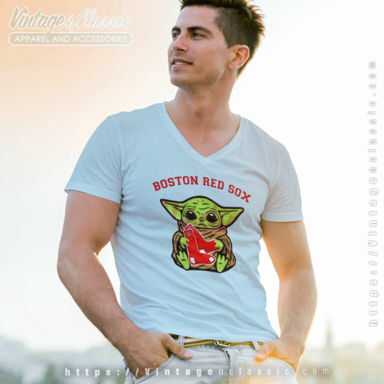 Baby Yoda Hug Logo Boston Red Sox Sport V Neck TShirt Baby Yoda Hug Logo Boston Red Sox Sport V Neck TShirt