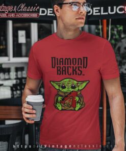 Baby Yoda Hug Logo Diamondbacks Sport T Shirt