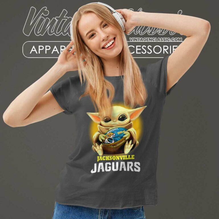 Baby Yoda Hug Rugby Jacksonville Jaguars Women TShirt Baby Yoda Hug Rugby Jacksonville Jaguars Women TShirt