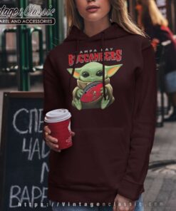 Baby Yoda Hug Tampa Bay Buccaneers Star Wars Mandalorian Hoodie