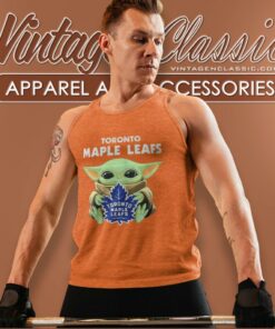 Baby Yoda Hug Toronto Maple Leafs Tank Top Racerback
