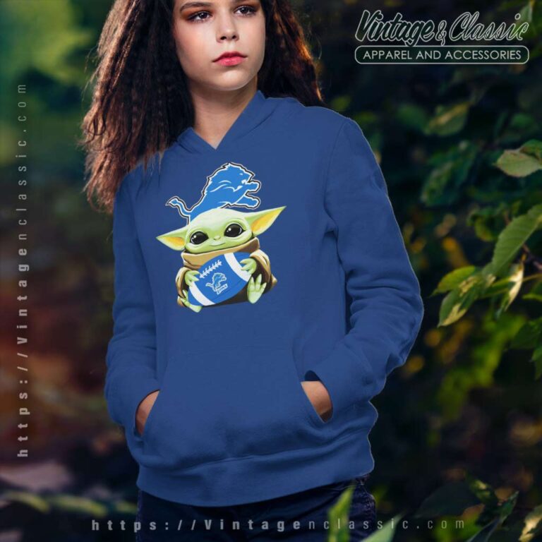 Baby Yoda Hugs Detroit Lions Hoodie Baby Yoda Hugs Detroit Lions Hoodie