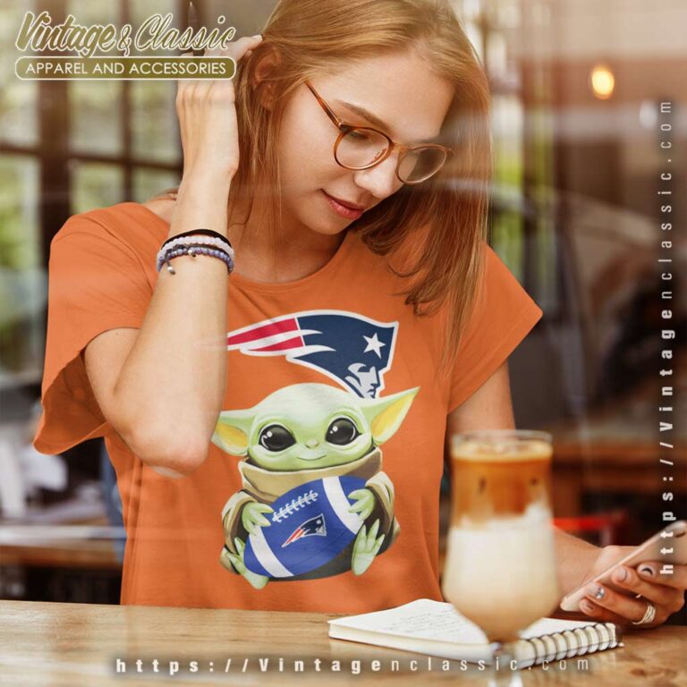 Baby Yoda Hugs New England Patriots Star Wars Women TShirt Baby Yoda Hugs New England Patriots Star Wars Women TShirt