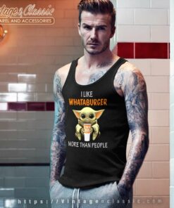 Baby Yoda I Like Whataburger More Than People Tank Top Racerback