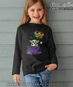 Baby Yoda Mickey Jack Skellington Halloween kids Longsleeves