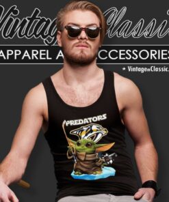 Baby Yoda Nashville Predators Hockey Tank Top Racerback