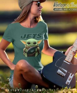 Baby Yoda New York Jets Women TShirt