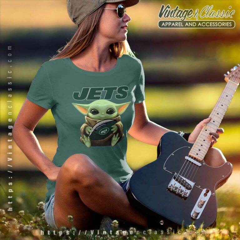 Baby Yoda New York Jets Women TShirt Baby Yoda New York Jets Women TShirt