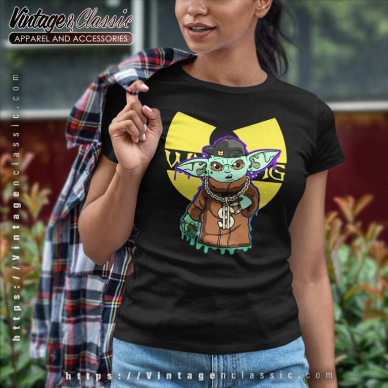 Baby Yoda Rapper Wu Tang Women TShirt Baby Yoda Rapper Wu Tang Women TShirt